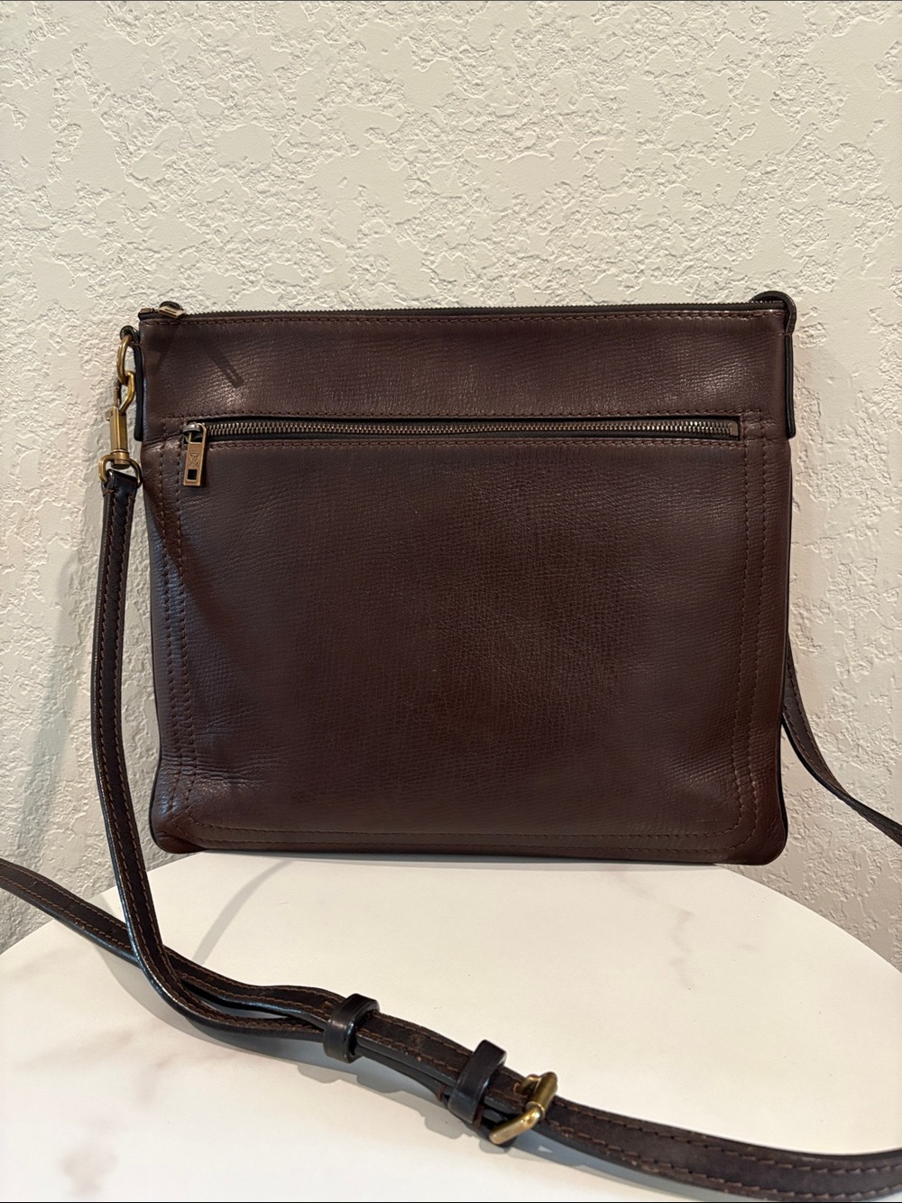 LOUIS VUITTON MM Pochette Chauny Shoulder Bag Brown Utah - Picture 5 of 16